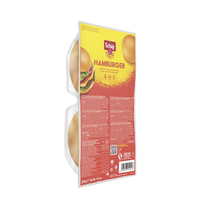 Pan de hamburguesa 4x75g 300g Schar