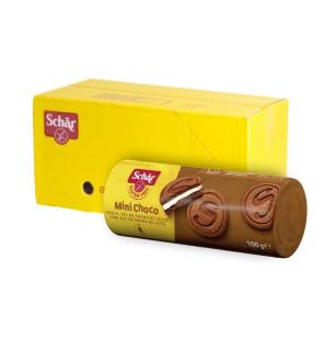 Galletas mini choco-sorrisi expositor 12x100g Schar