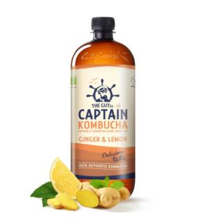 Kombucha Ginger & Lemon Bio 1L Captain Kombucha
