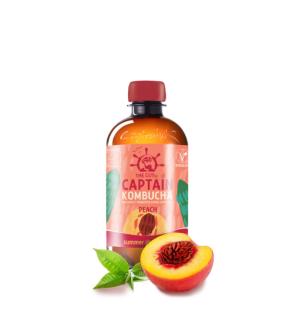 Kombucha Peach Bio 400ml Captain Kombucha
