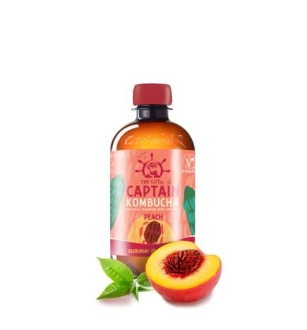 Kombucha Peach Bio 400ml Captain Kombucha