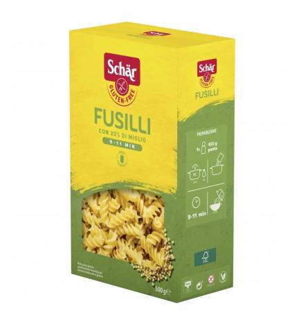 Fusilli de tirabuzón 500 g Schar