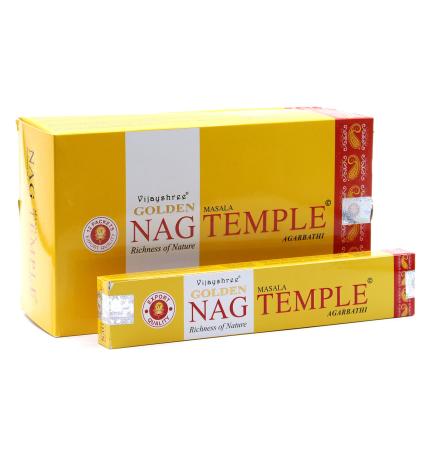 15g Incienso Dorado Nag - Templo