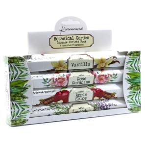 Set de regalo de incienso de jardín botánico - 4 fragancias surtidas