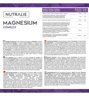 Magnesio Complex Nutralie 120 cápsulas – Bisglicinato + Citrato | Alta absorción