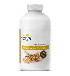 Levadura de cerveza y germen de trigo 600 mg 550 comprimidos Sotya