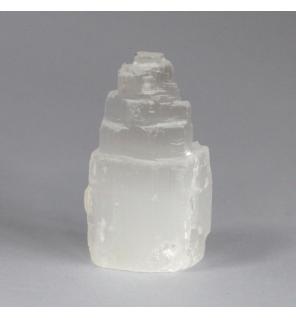 Torre de selenita natural - 10 cm