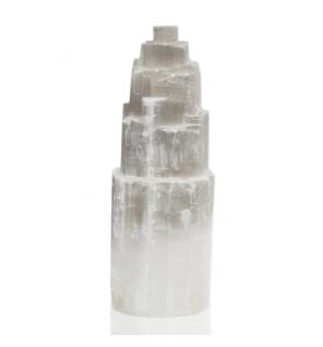 Lampara Natural Torre Selenita - 25cm