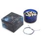 Vela de Cristal del Zodiaco con Pulsera de Piedras Preciosas - Piscis