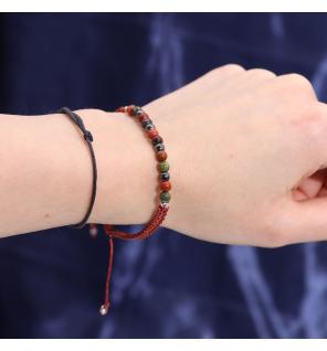 Vela de Cristal del Zodiaco con Pulsera de Piedras Preciosas - Aries