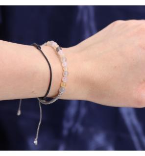Vela de Cristal del Zodiaco con Pulsera de Piedras Preciosas - Géminis