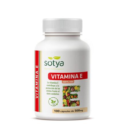 Vitamina E natural 500mg 100 capsulas Sotya