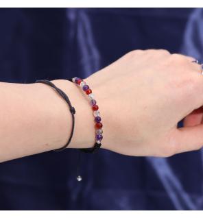 Vela de Cristal del Zodiaco con Pulsera de Piedras Preciosas - Virgo
