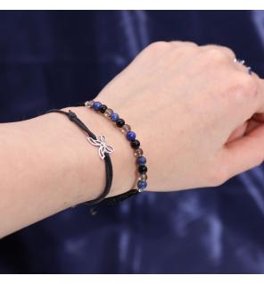 Vela de Cristal del Zodiaco con Pulsera de Piedras Preciosas - Escorpio