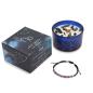 Vela de Cristal del Zodiaco con Pulsera de Piedras Preciosas - Capricornio