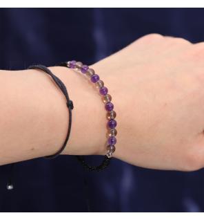 Vela de Cristal del Zodiaco con Pulsera de Piedras Preciosas - Capricornio