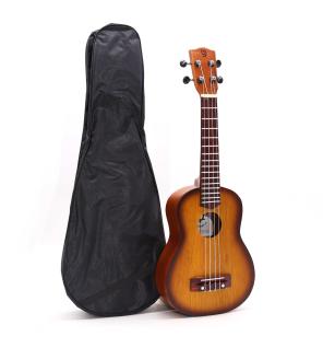 Ukelele Artesanal - Acabado Sunburst Naranja (4 Cuerdas)