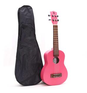 Ukelele Artesanal - Acabado Rosa Brillante (4 Cuerdas)