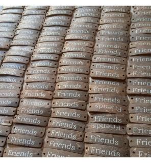 Pulseras de la Amistad Hechas a Mano - Amigos con Estampado de Coco (surtido)