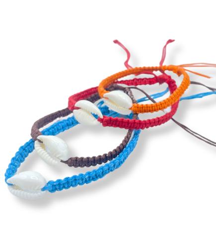 Pulseras de la Amistad Hechas a Mano - Conchas Cowrie Chums (surtido)
