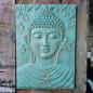 Gran Buda Marco de cemento fibrótico Turquesa Relieve - 0.7x1m