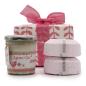Set de Regalo: Bomba de baño de Peonías & té y rosas + Vela de Café & Nueces