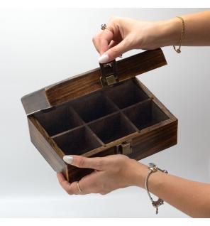 Caja de Té Tallada (9 compartimentos)