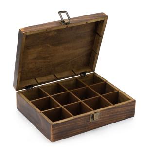 Caja de Té Tallada (12 compartimentos)
