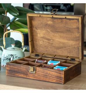 Caja de Té Tallada (12 compartimentos)