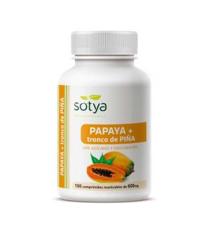 Papaya 600mg 100 comprimidos Sotya