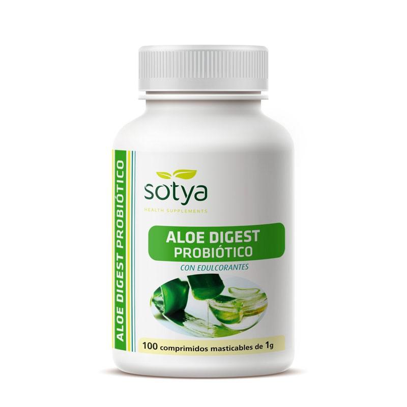 Aloe Digest Probiotico masticable 1g 100 comprimidos Sotya