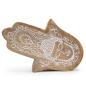 Bandeja larga 30x20.5x2.5cm - Hamsa con Buda Blanco