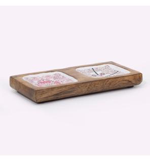 Bandeja doble 20x10x2.5cm - HOP HARE