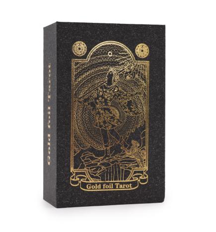 Tarot de color Dorado con Libro - Caja de Regalo