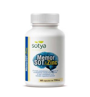 MemorSot&Zinc 750mg 60 capsulas Sotya