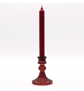 Portavelas Vintage para cena - Rojo Vampiro