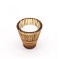 Portavelas reversible para cena / vela de té - Ámbar antiguo