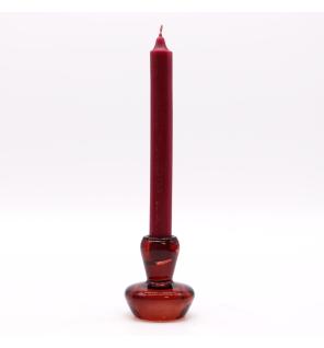 Portavelas reversible con diseño de seta para cena / vela de té - Rojo Vampiro