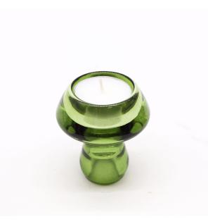 Portavelas reversible con diseño de seta para cena / vela de té - Jardín de Jade