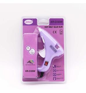 Pistola de Pegamento caliente mini Xrui 30W Hobby (enchufe UE) - para barras de 7 mm