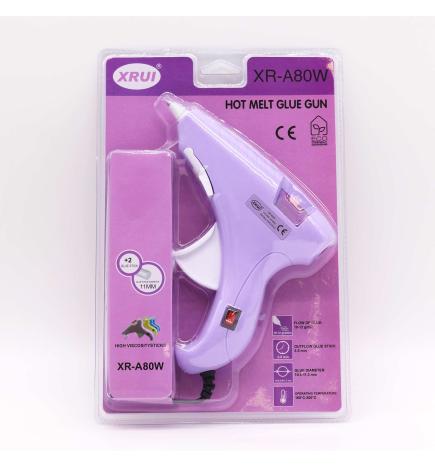 Pistola de Pegamento caliente Xrui 80W Hobby (enchufe UE) - para barras de 11 mm