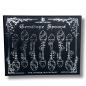 Set de 7 Cucharas de Bruja de Cristal con Piedra Preciosa de Bronce