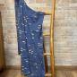 Colección Nómada Sari Mediterráneo - Pareo - Diseño de Peces en Azul Marino y Oro