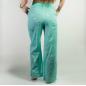 (ML) Colección Nómada Sari Mediterráneo - Pantalones - Diseño de Peces en Turquesa y Oro