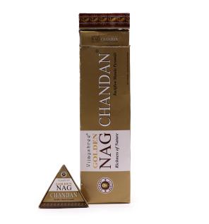 Conos de Incienso Jumbo Dorado Nag - Chandan Reflujo 42g