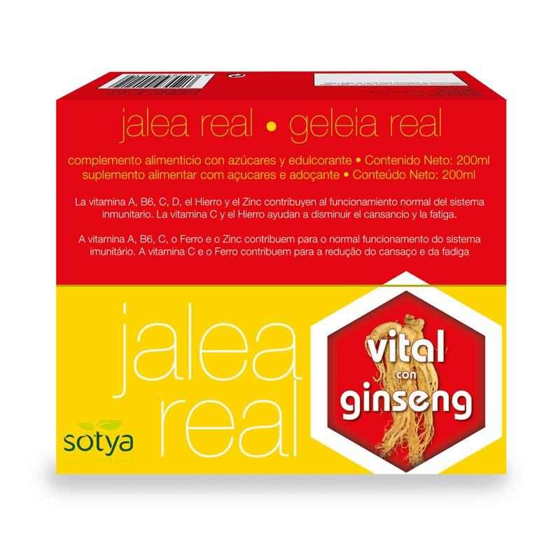 Jalea real vital con ginseng 20 viales Sotya