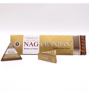 Conos de Incienso Jumbo Dorado Nag - Chandan Reflujo 42g