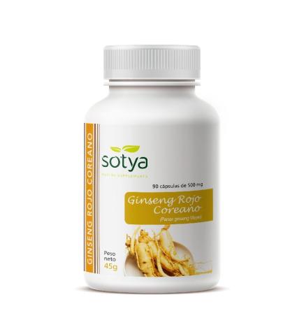 Ginseng rojo coreano 500 mg 90 cápsulas Sotya