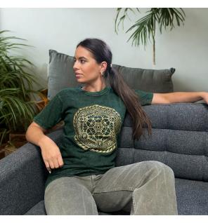 Camiseta Nomad Sari Pequeña - Mandala - Verde