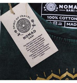 Camiseta Nomad Sari Pequeña - Mandala - Verde